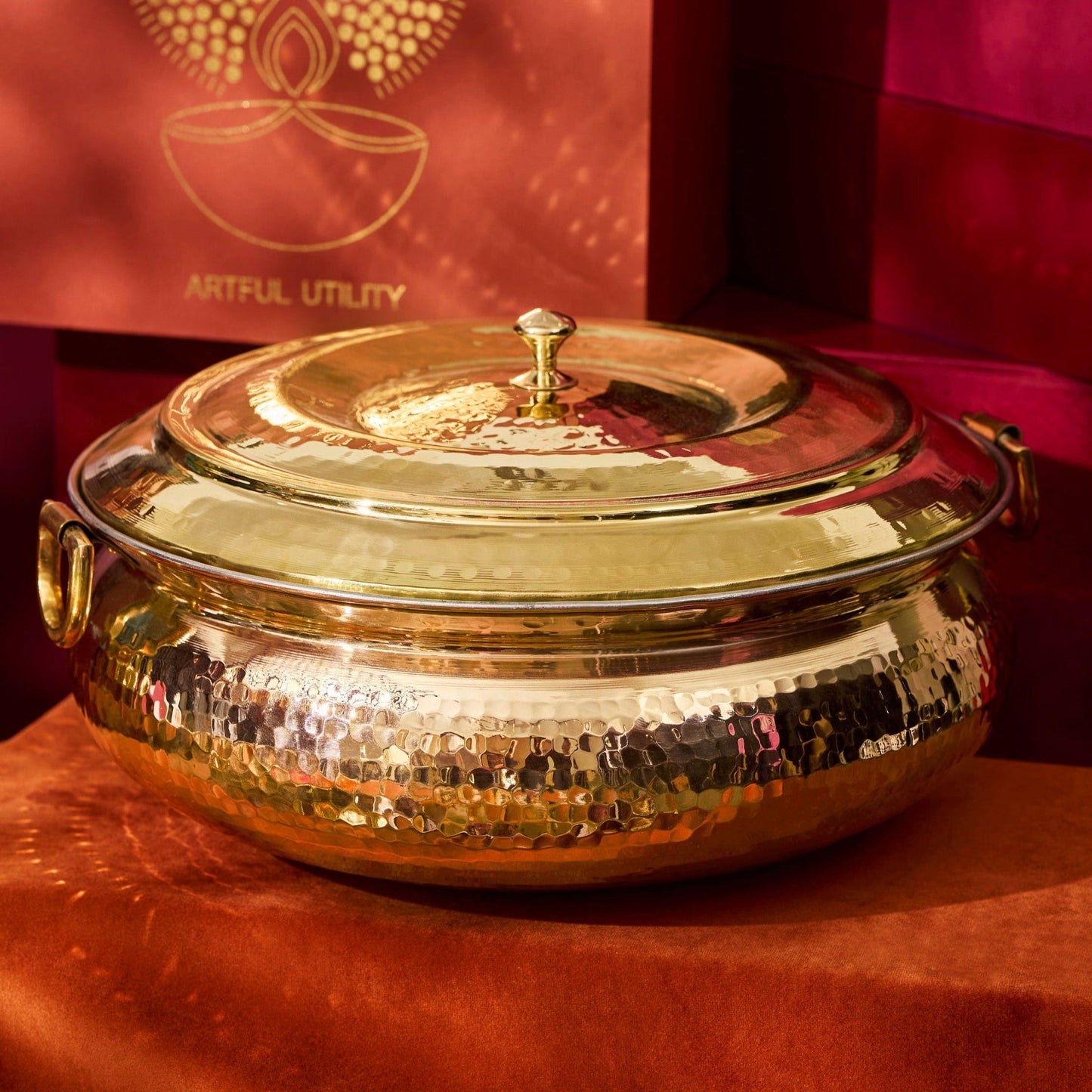 Copper Hammered Braiser