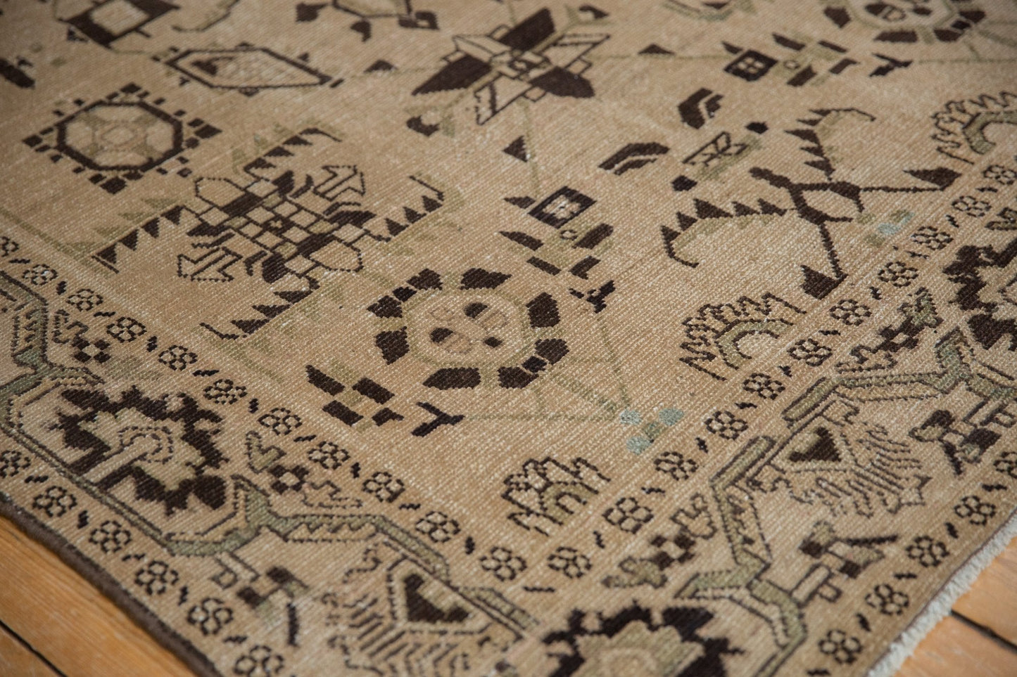 4.5x7 Vintage Distressed Malayer Rug