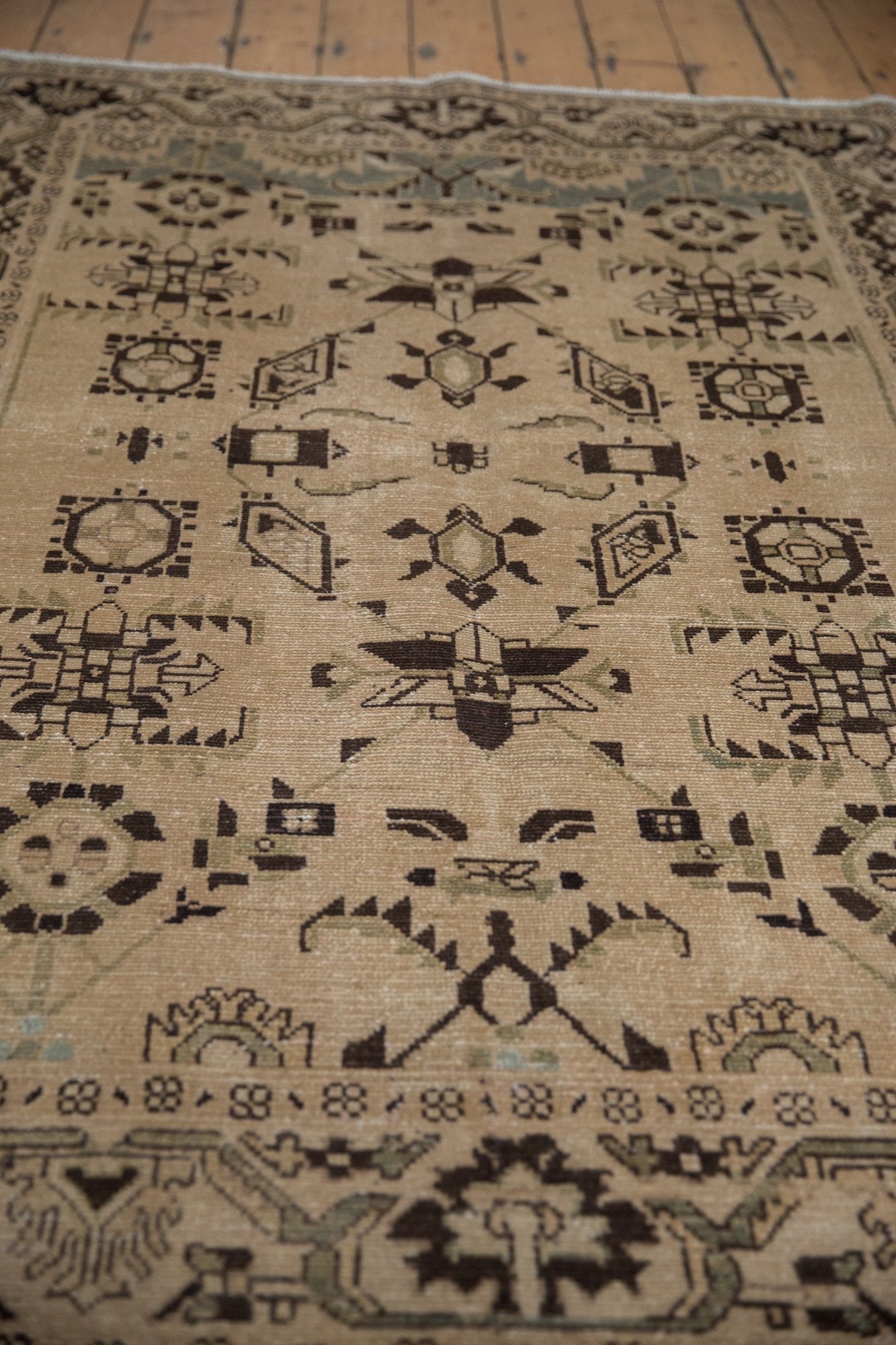 4.5x7 Vintage Distressed Malayer Rug