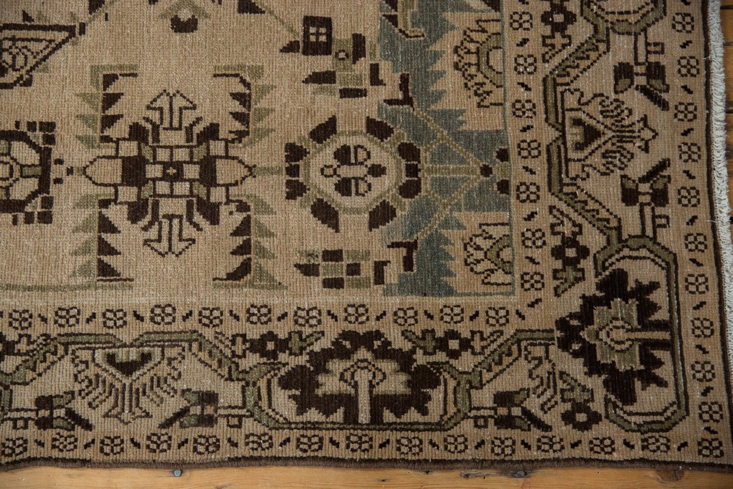 4.5x7 Vintage Distressed Malayer Rug