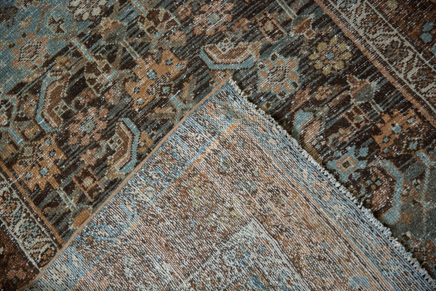 3.5x6 Vintage Distressed Malayer Rug