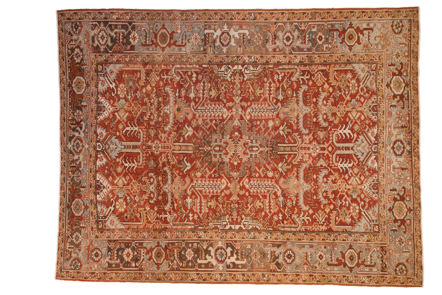 8x10.5 Vintage Distressed Mehrivan Carpet