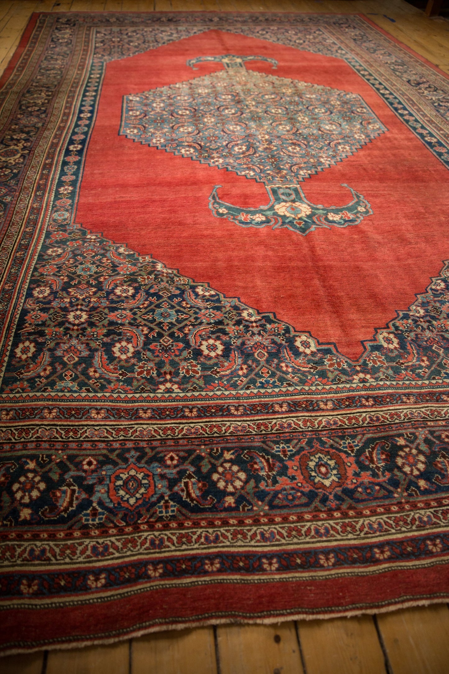 9x14.5 Antique Bijar Carpet