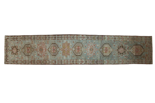 3.5x17 Vintage Distressed Karaja Rug Runner