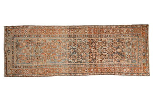 3.5x9.5 Vintage Distressed Malayer Rug Runner