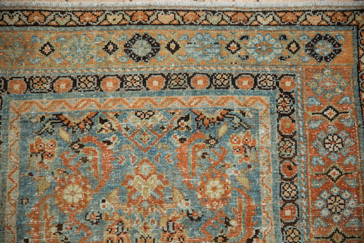 3.5x9.5 Vintage Distressed Malayer Rug Runner
