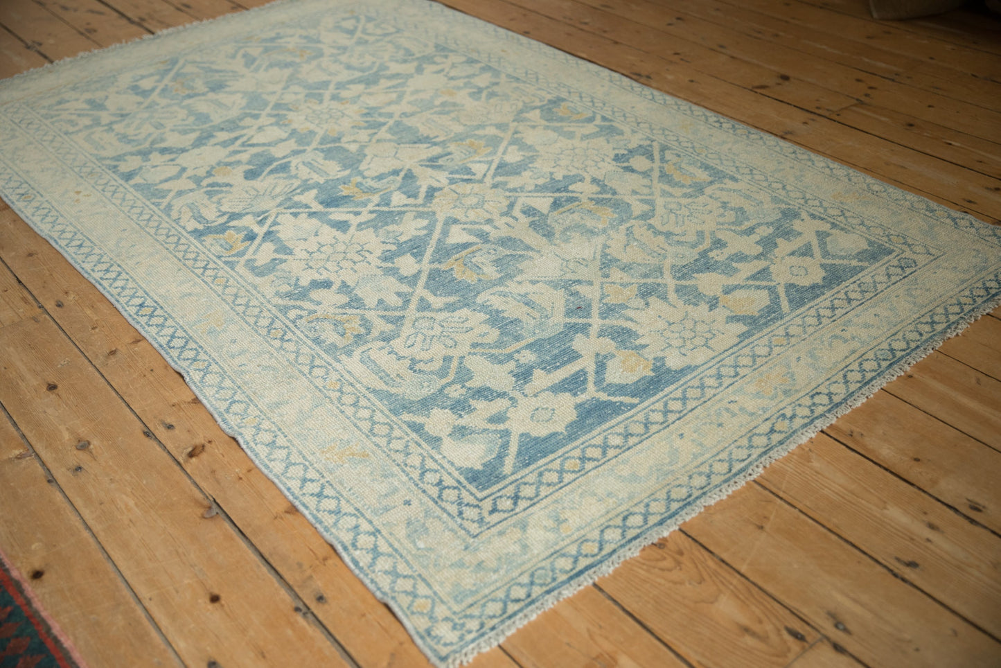 4.5x7 Vintage Distressed Hamadan Rug