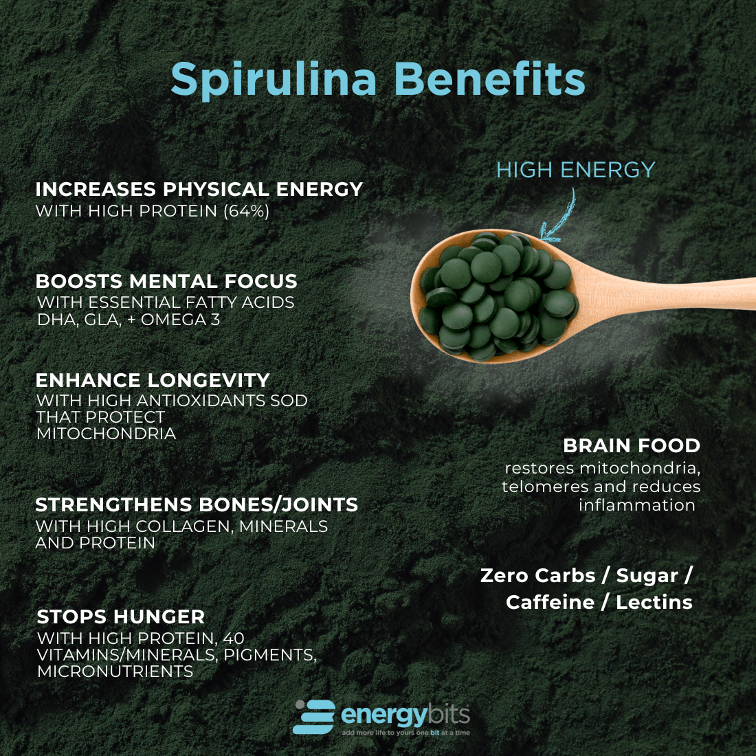 ENERGYbits® | Spirulina | Small Bag