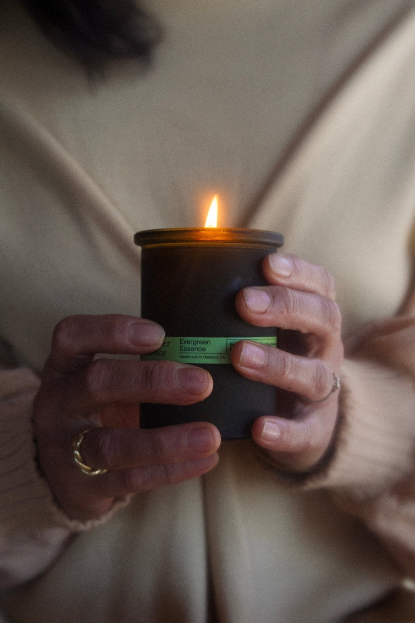 Evergreen Essence – Cedar & Oakmoss Candle | 6oz Tallow & Beeswax