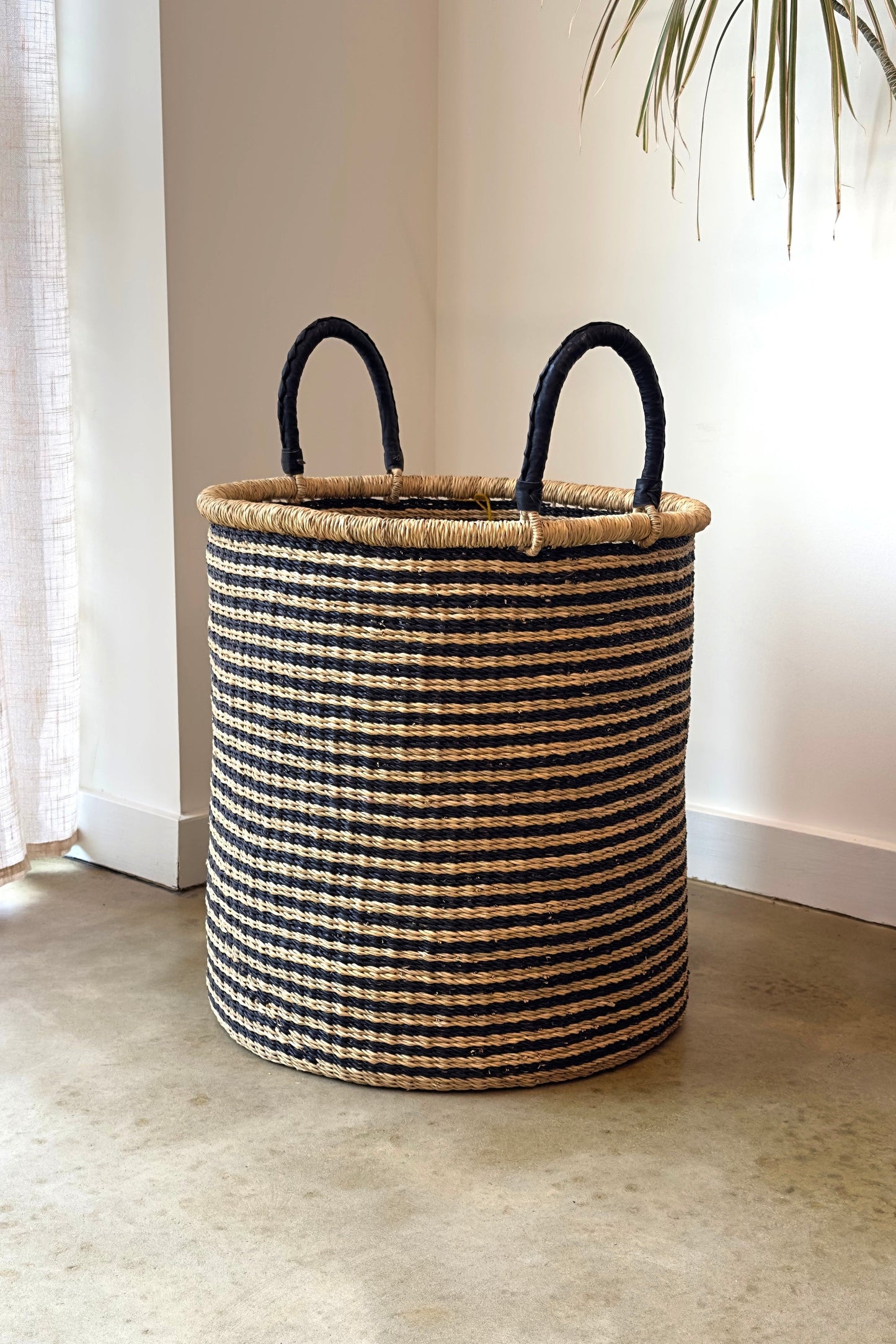 Midnight Stripe Laundry Baskets | Set of 2