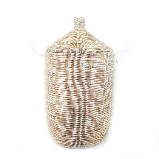 Dou Lid Storage Basket Monochrome White | Large