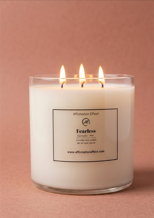 Eucalyptus Mint "Fearless" Affirmation Candle | 60 oz