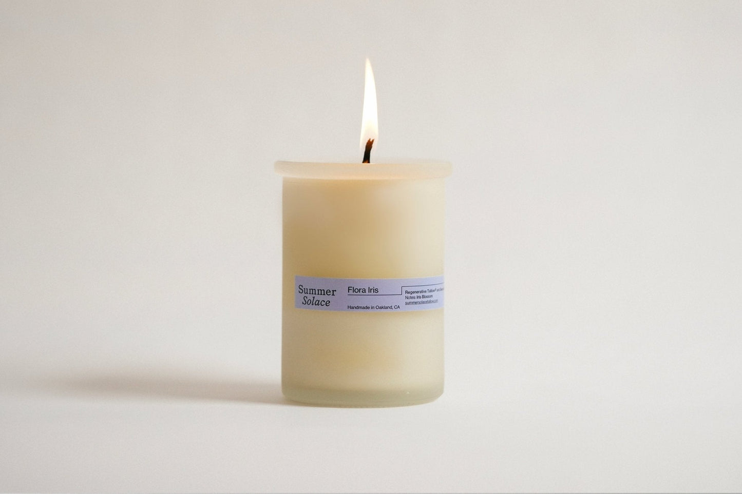 Flora Iris – Tallow Candle with Orris & Palo Santo | 6oz