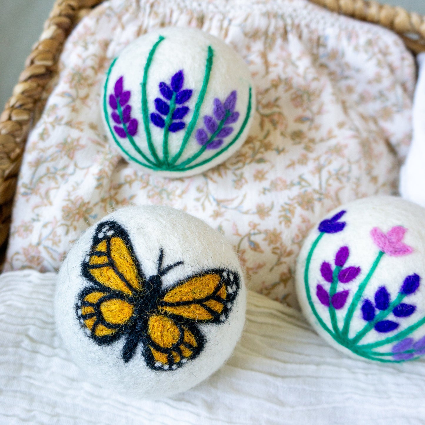 Butterfly Lavender Fields | Monarch Trio
