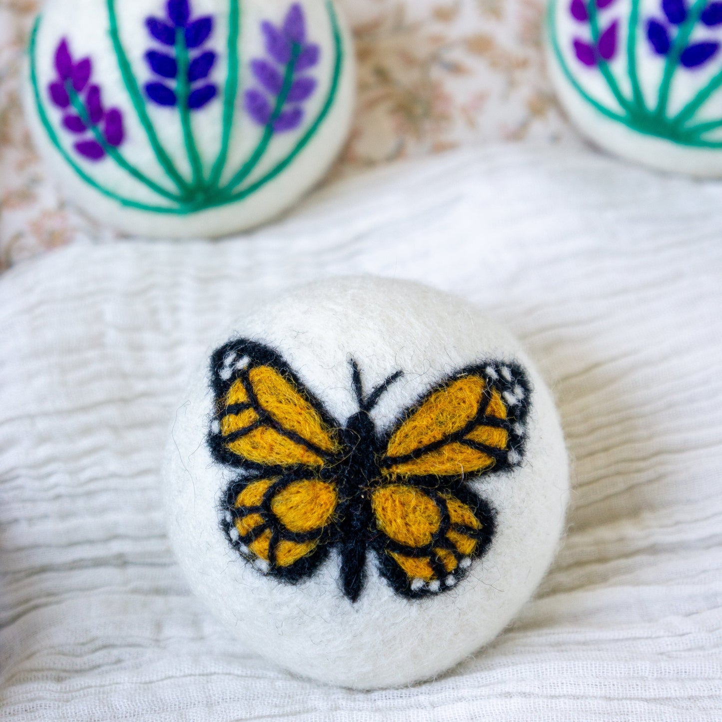 Butterfly Lavender Fields | Monarch Trio