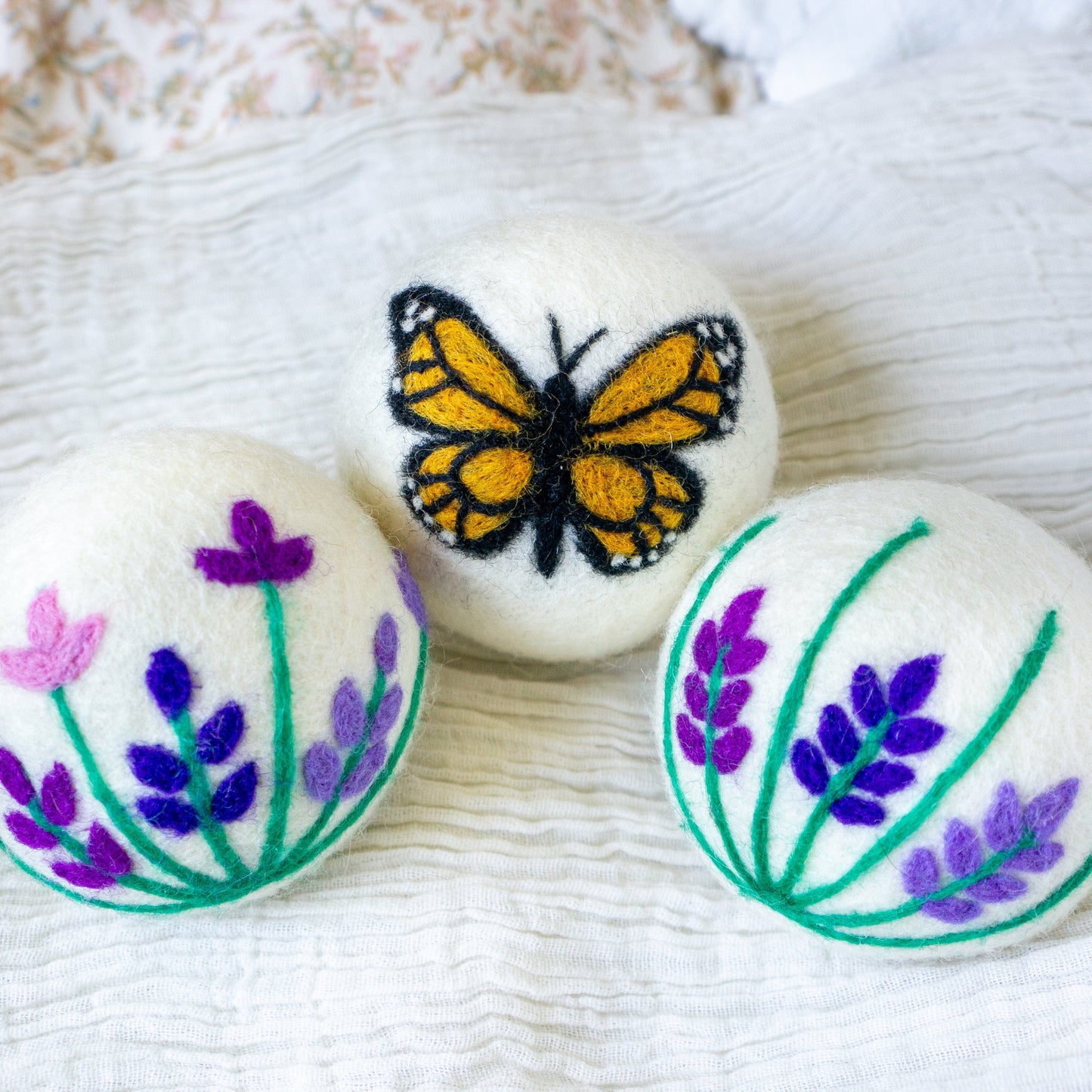 Butterfly Lavender Fields | Monarch Trio