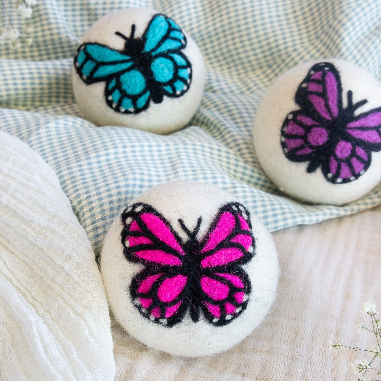 Moon Monarch Butterfly Trio