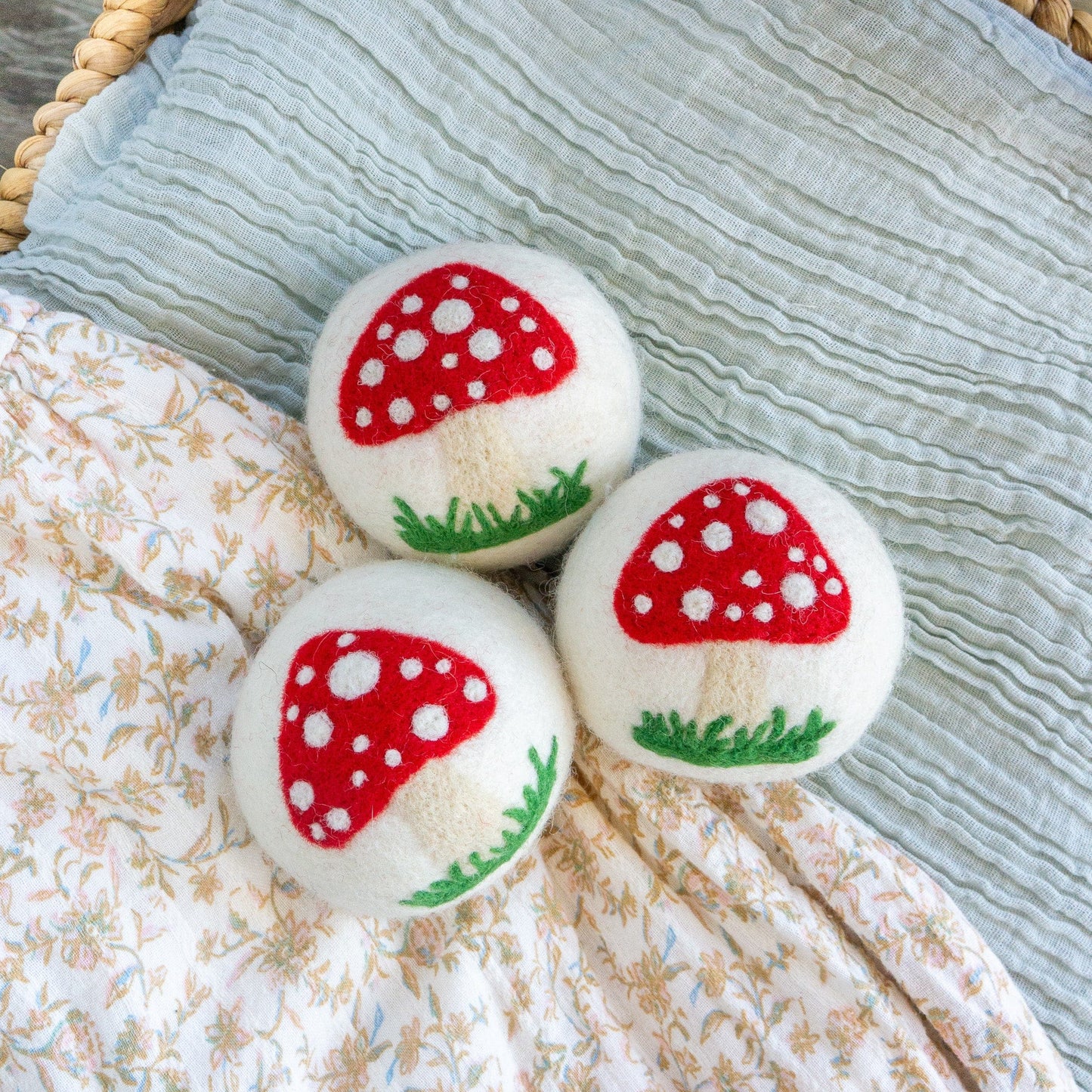 White Mushroom Trio