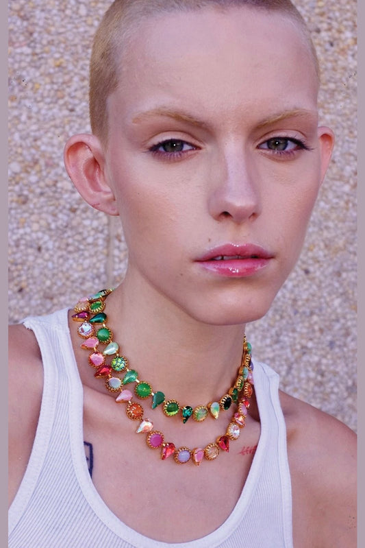 Layering Choker in Shrimp | Gold