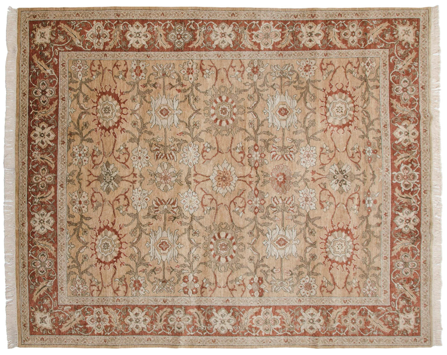 8x10 Vintage Armenian Sultanabad Design Carpet