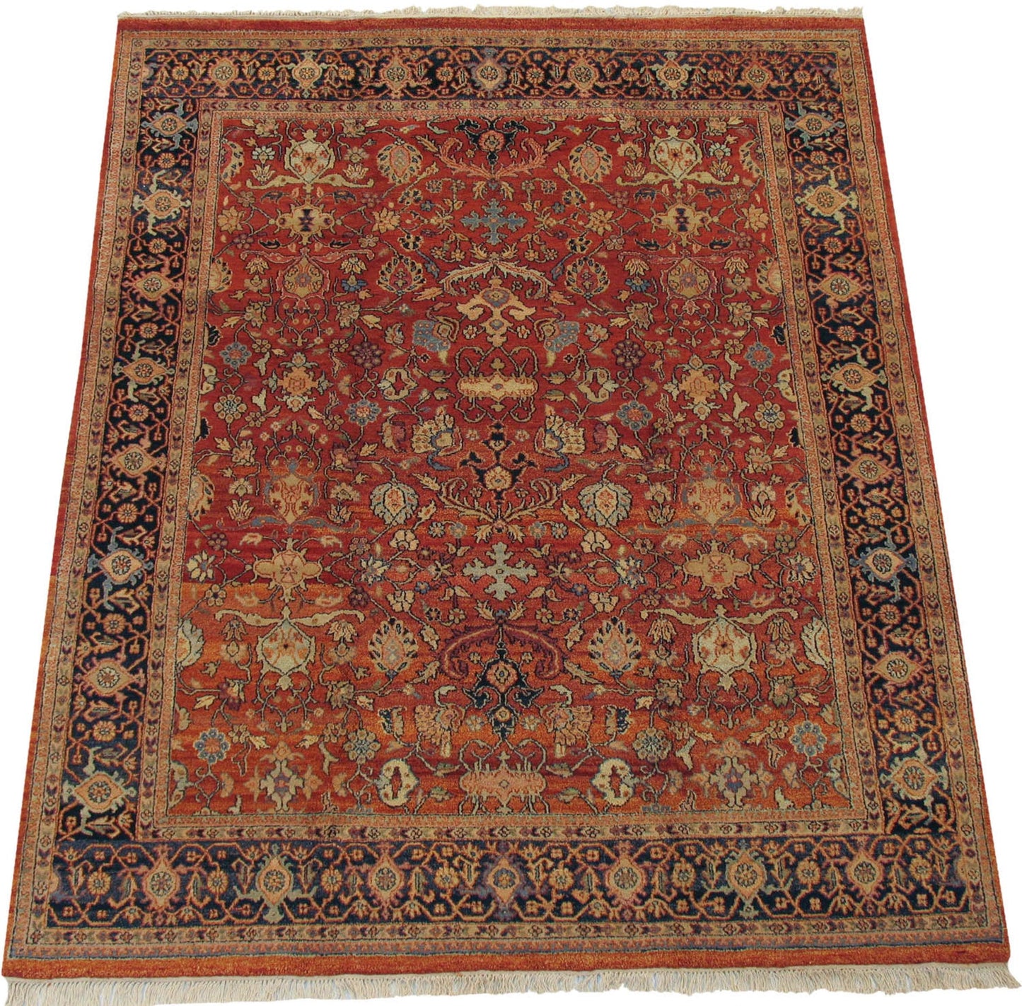 8x10 Vintage Indian Mahal Design Carpet