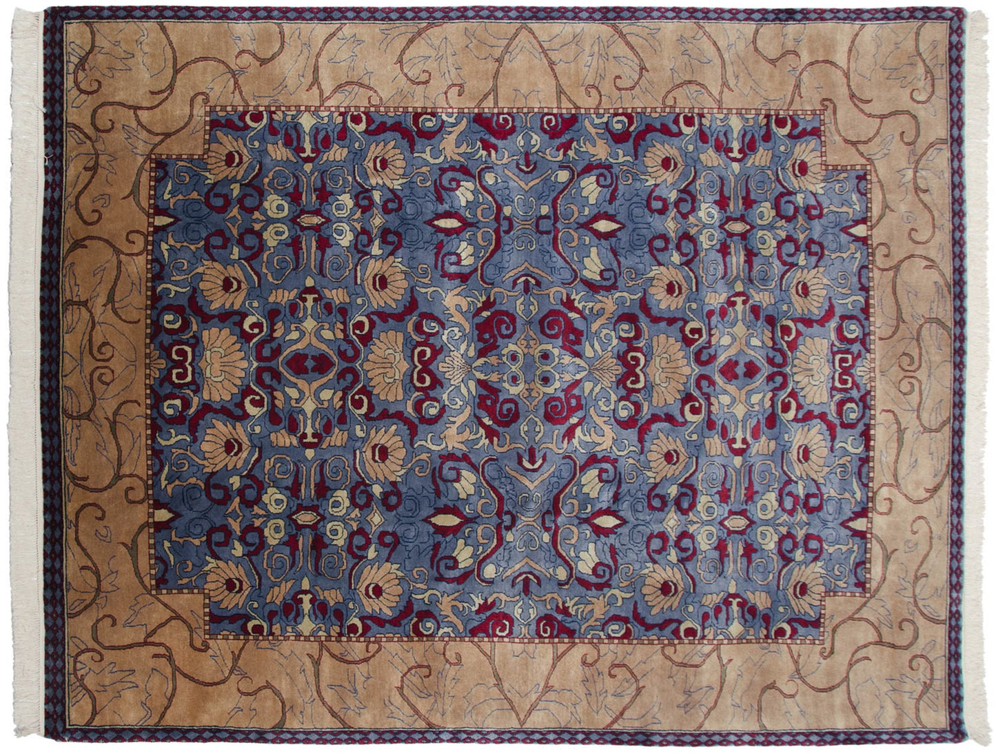 8x10 Vintage Indian Arts And Crafts Design Carpet