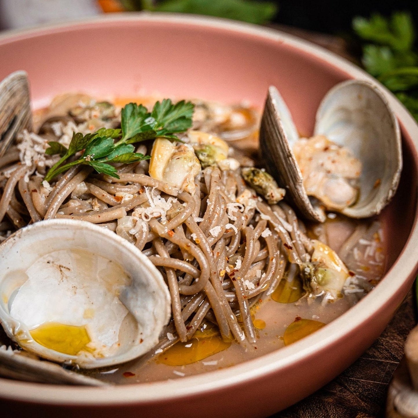 Fresh Mushroom Spaghetti
