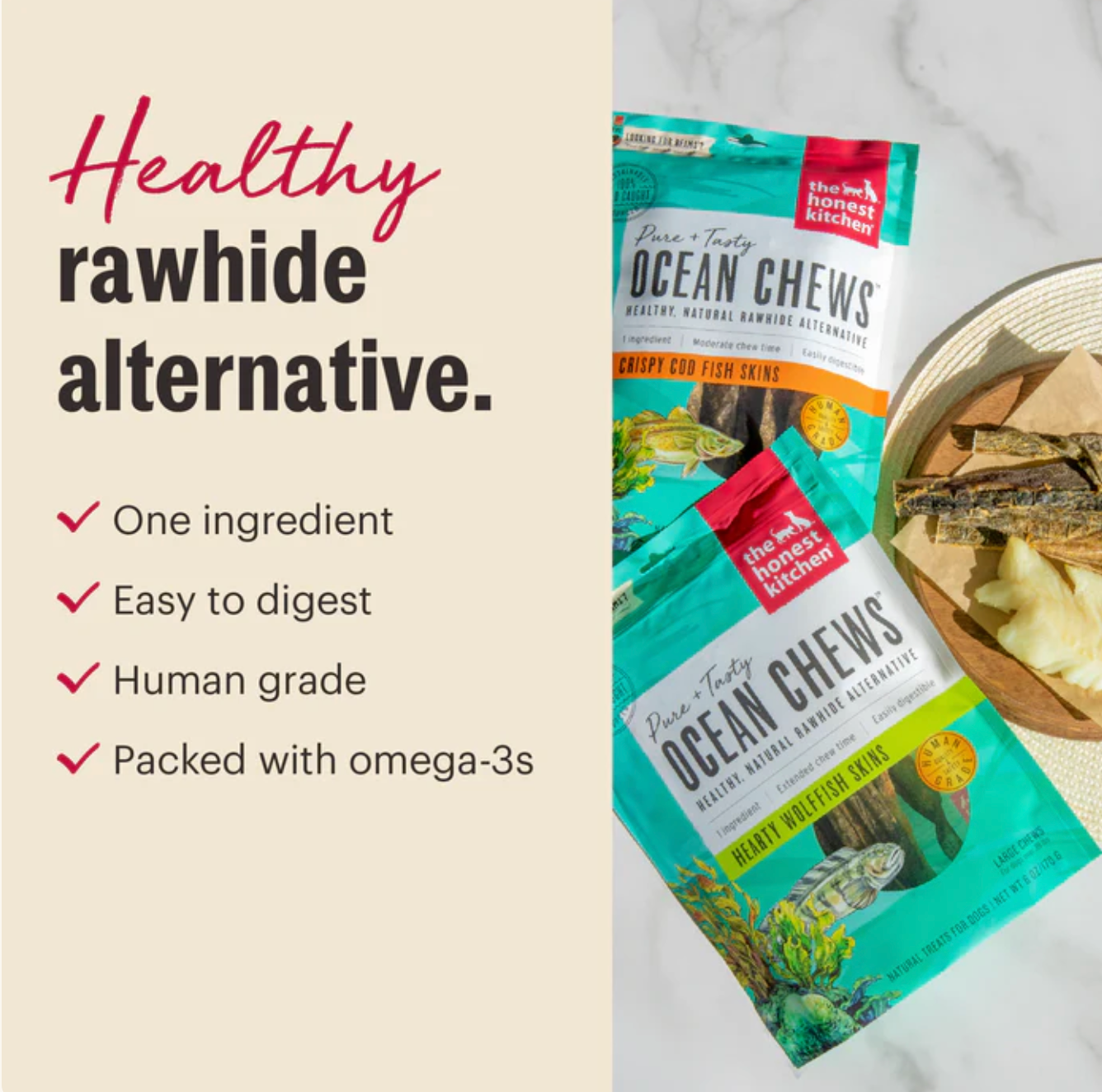 The Honest Kitchen | Ocean Chew Small Dog Treats