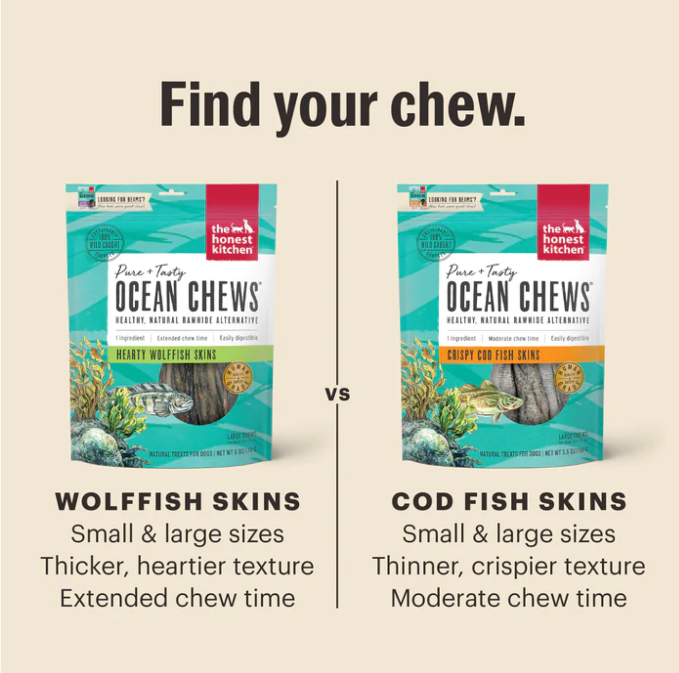 The Honest Kitchen | Ocean Chew Small Dog Treats