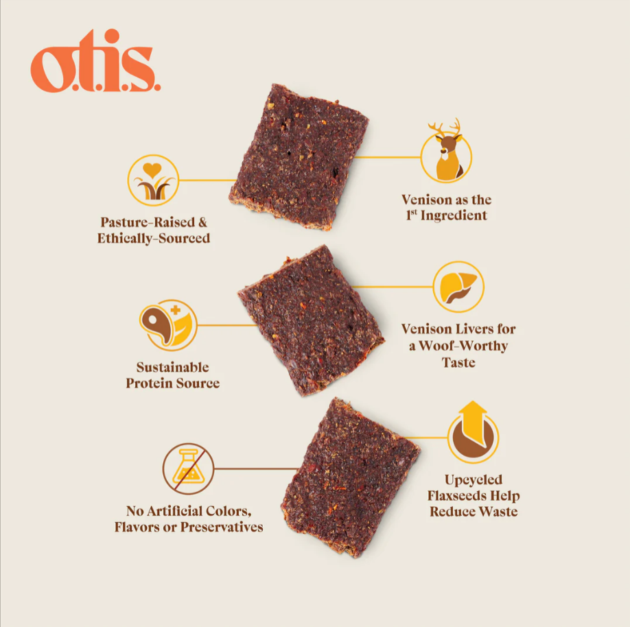 O.T.I.S. | Wild Things Venison Jerky Dog Treats