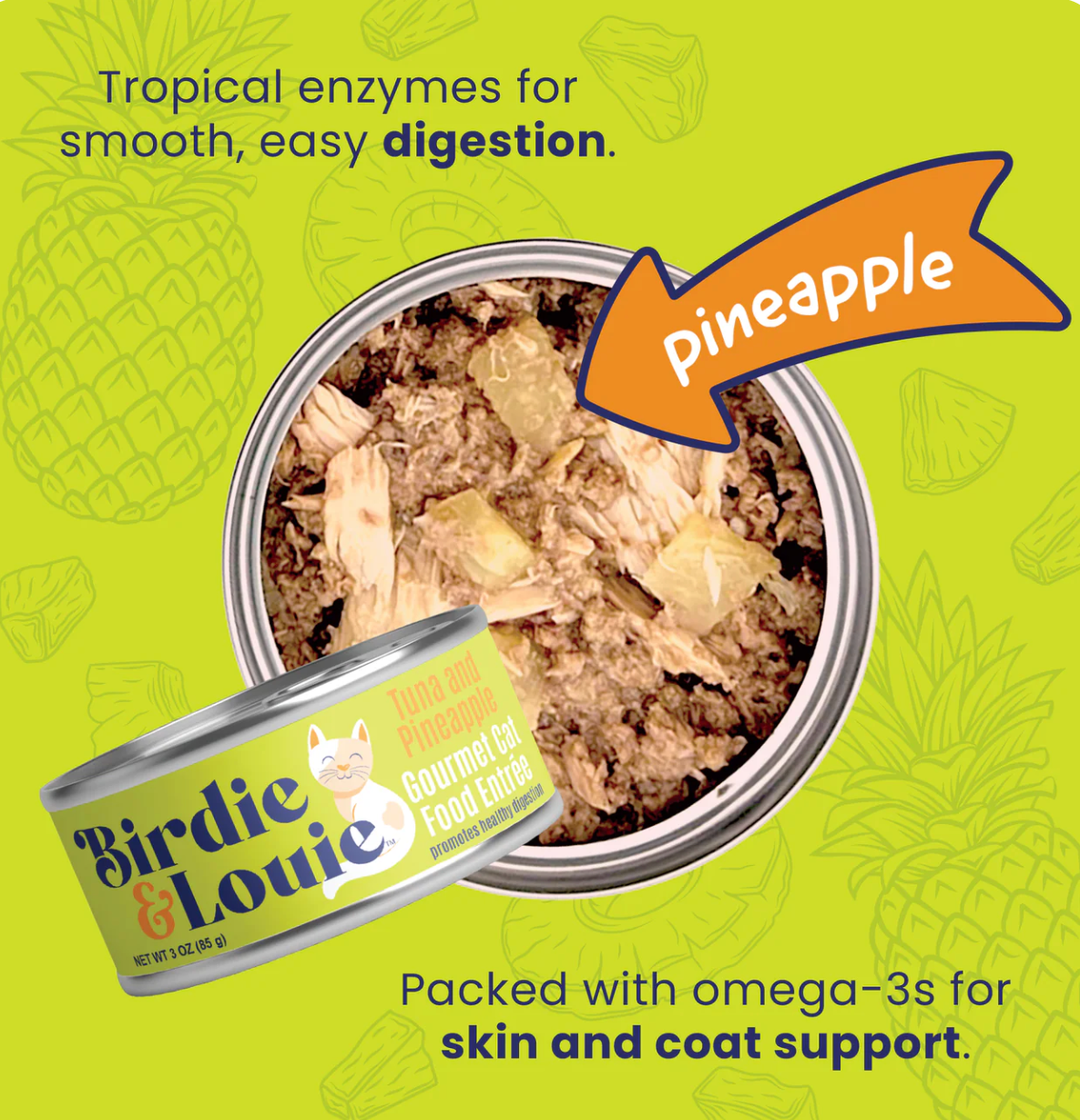 Birdie & Louie | Cat Food Tuna & Pineapple