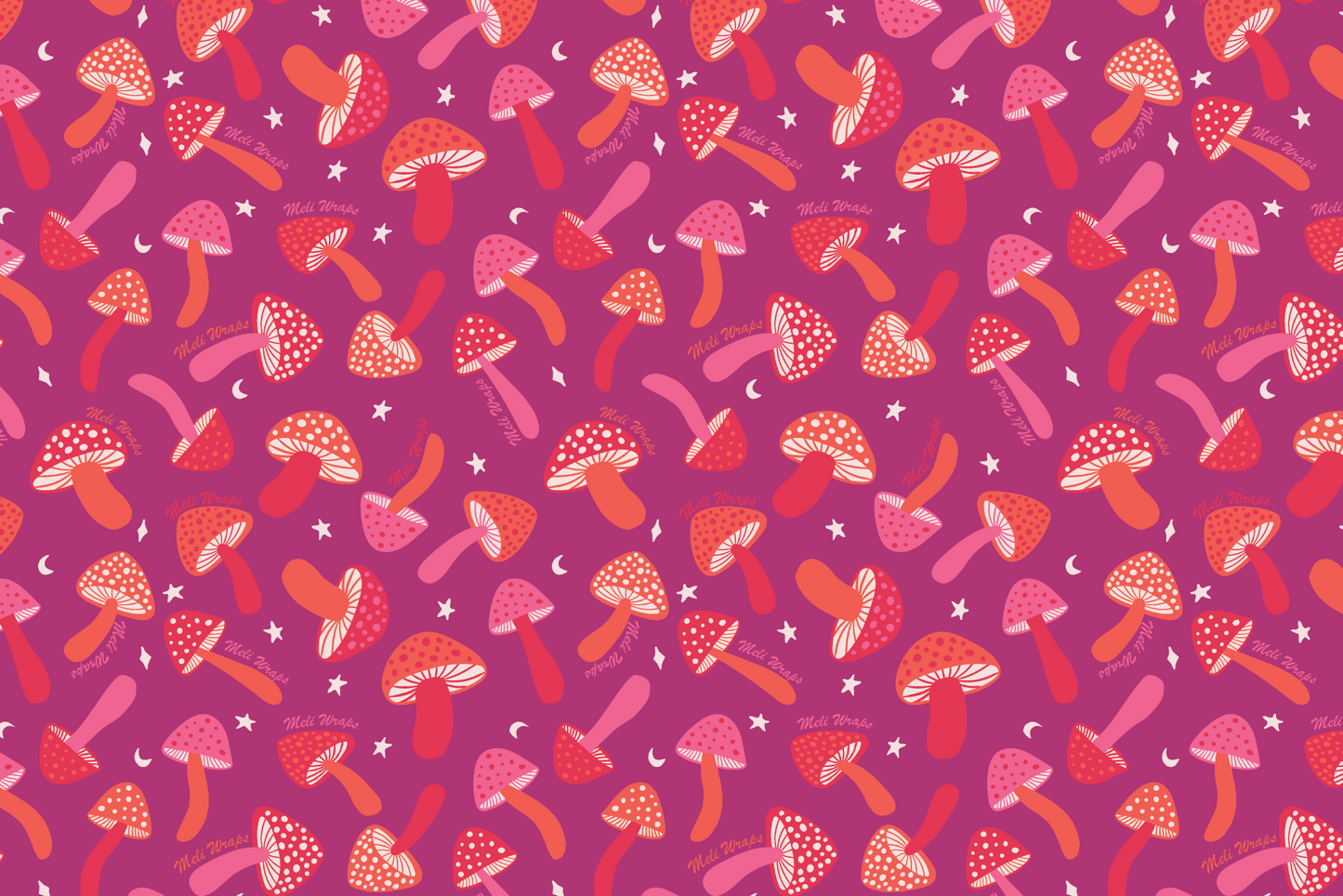 Purple Mushroom Swedish Dish Cloth | Set of 3