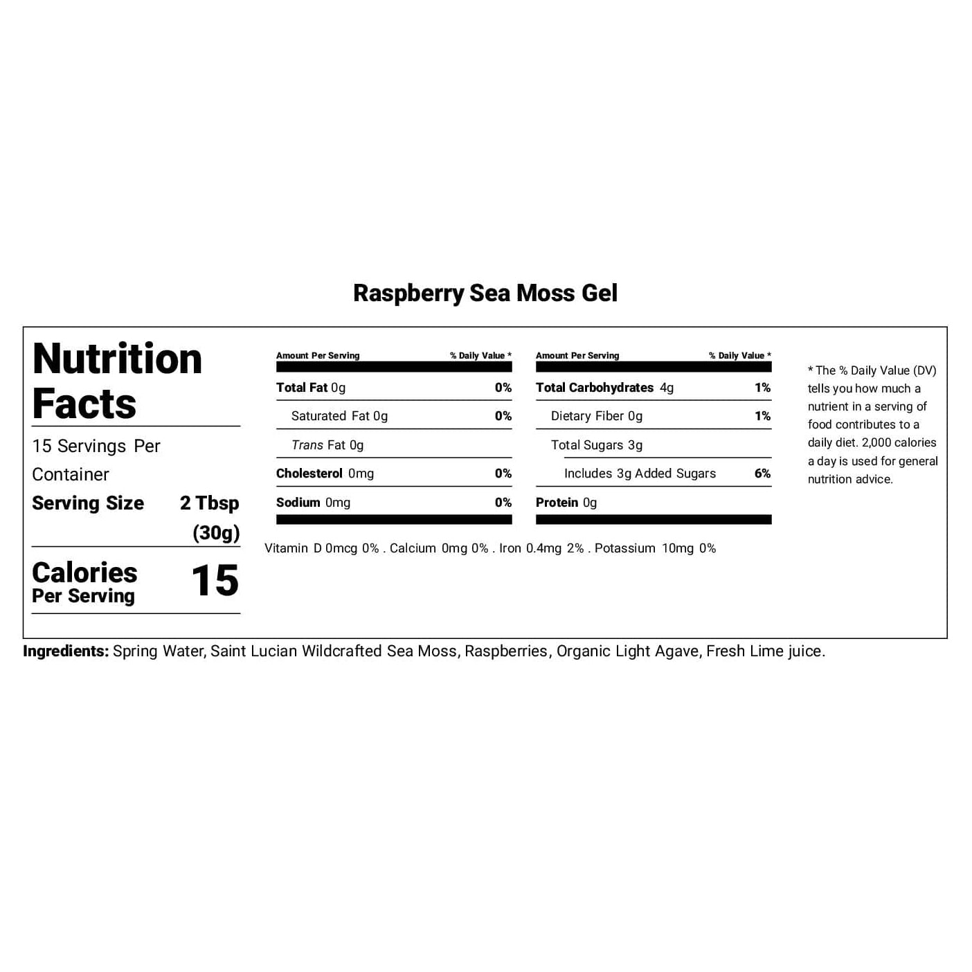 Sea Moss Gel | Raspberry