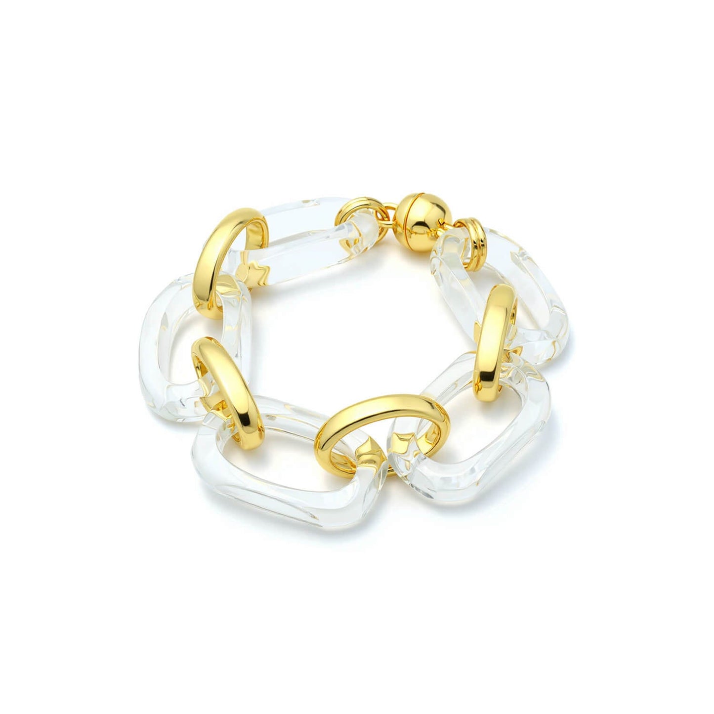 Clear Rectangle Lucite Bracelet