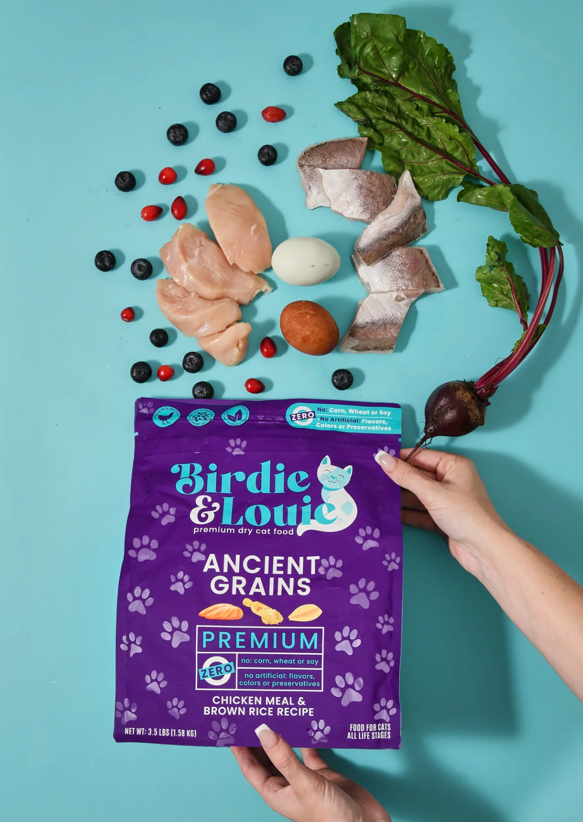 Birdie & Louie | Chicken & Brown Rice Cat Food