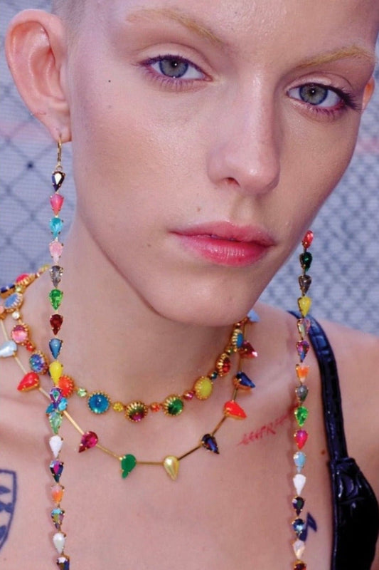 Spangle Earrings in Aurora Fang Mini | Gold