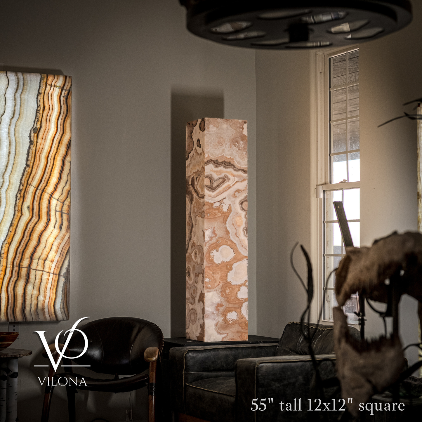 Sahara Onyx Floor Lamp Exotic Polished | Medium