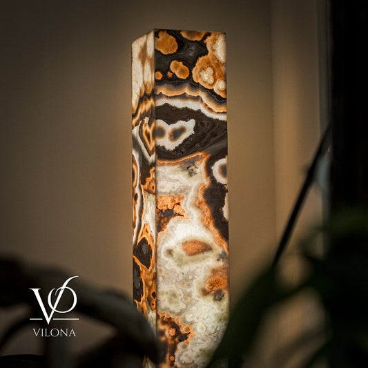 Sahara Onyx Floor Lamp Exotic Polished | Medium