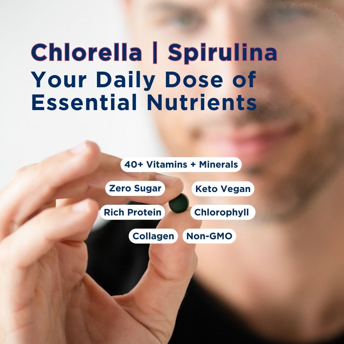 VITALITYbits® | Spirulina + Chlorella | Small Bag