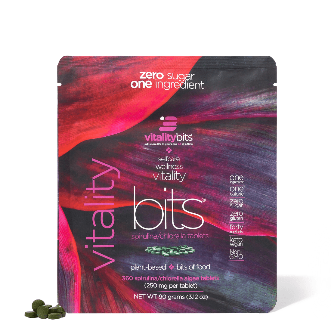 VITALITYbits® | Spirulina + Chlorella | Small Bag