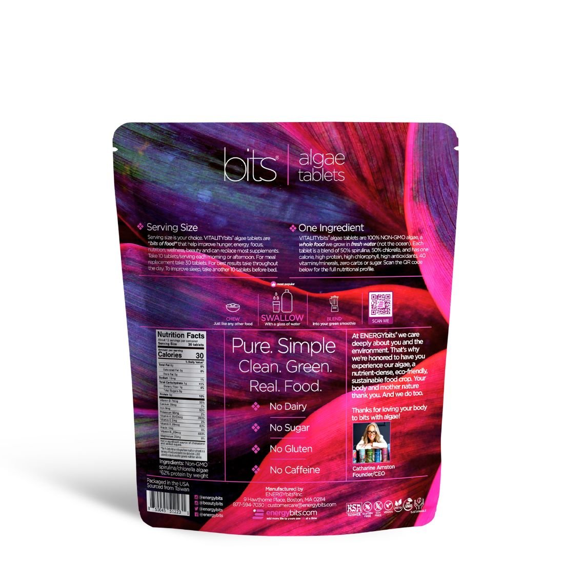 VITALITYbits® | Spirulina + Chlorella | Small Bag