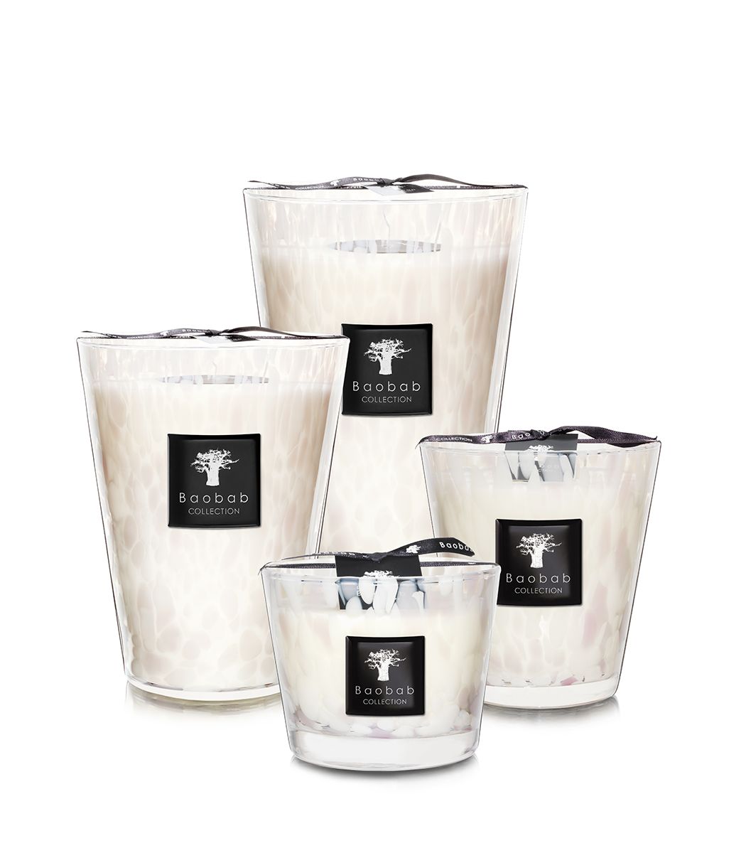 Baobab Collection | White Pearls Candle
