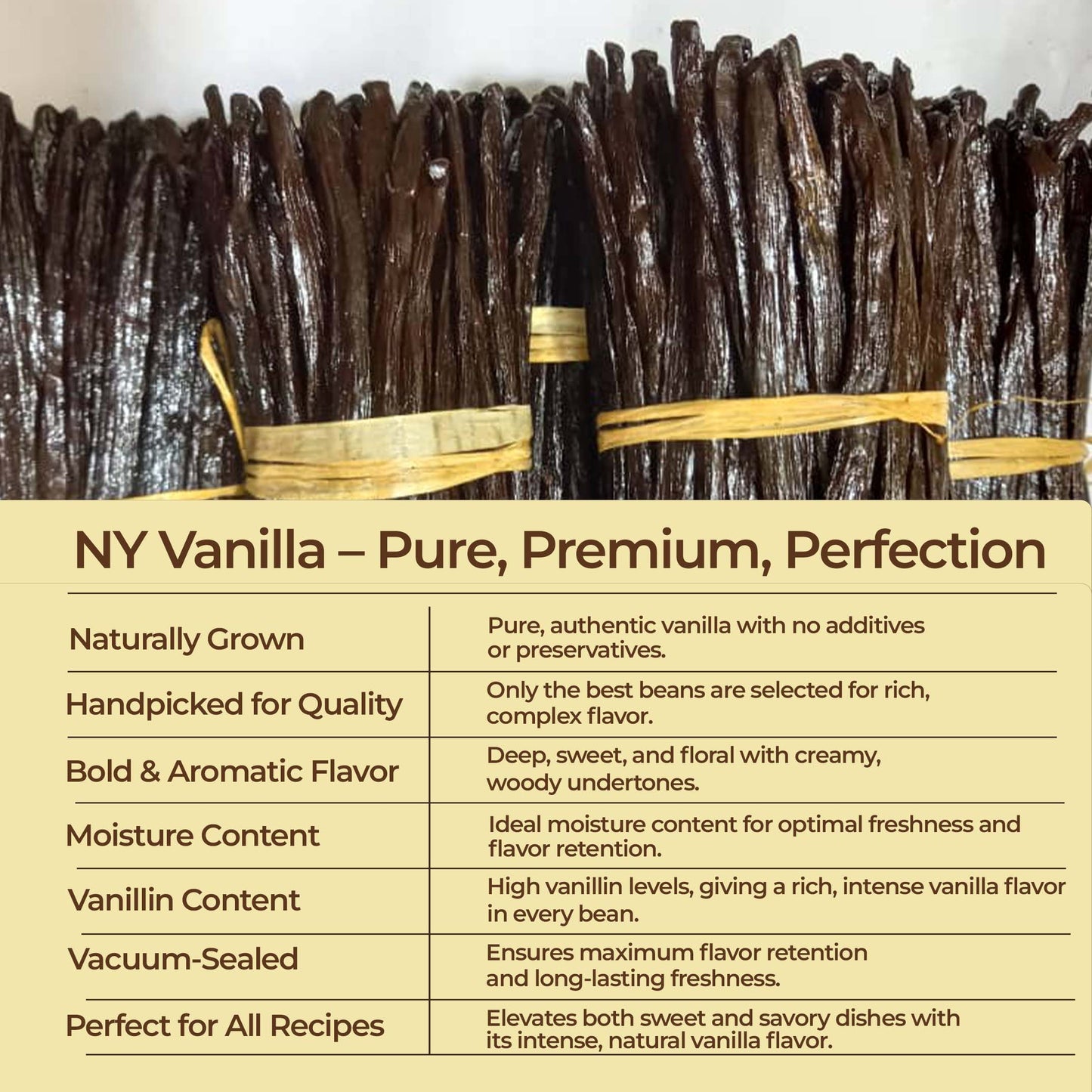 Gourmet Vanilla Bean Pods Grade A