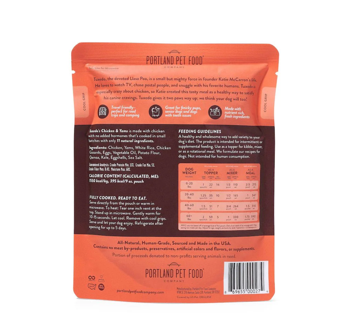 Portland Pet Food Company | Homestyle Chicken Yams Dog Meal